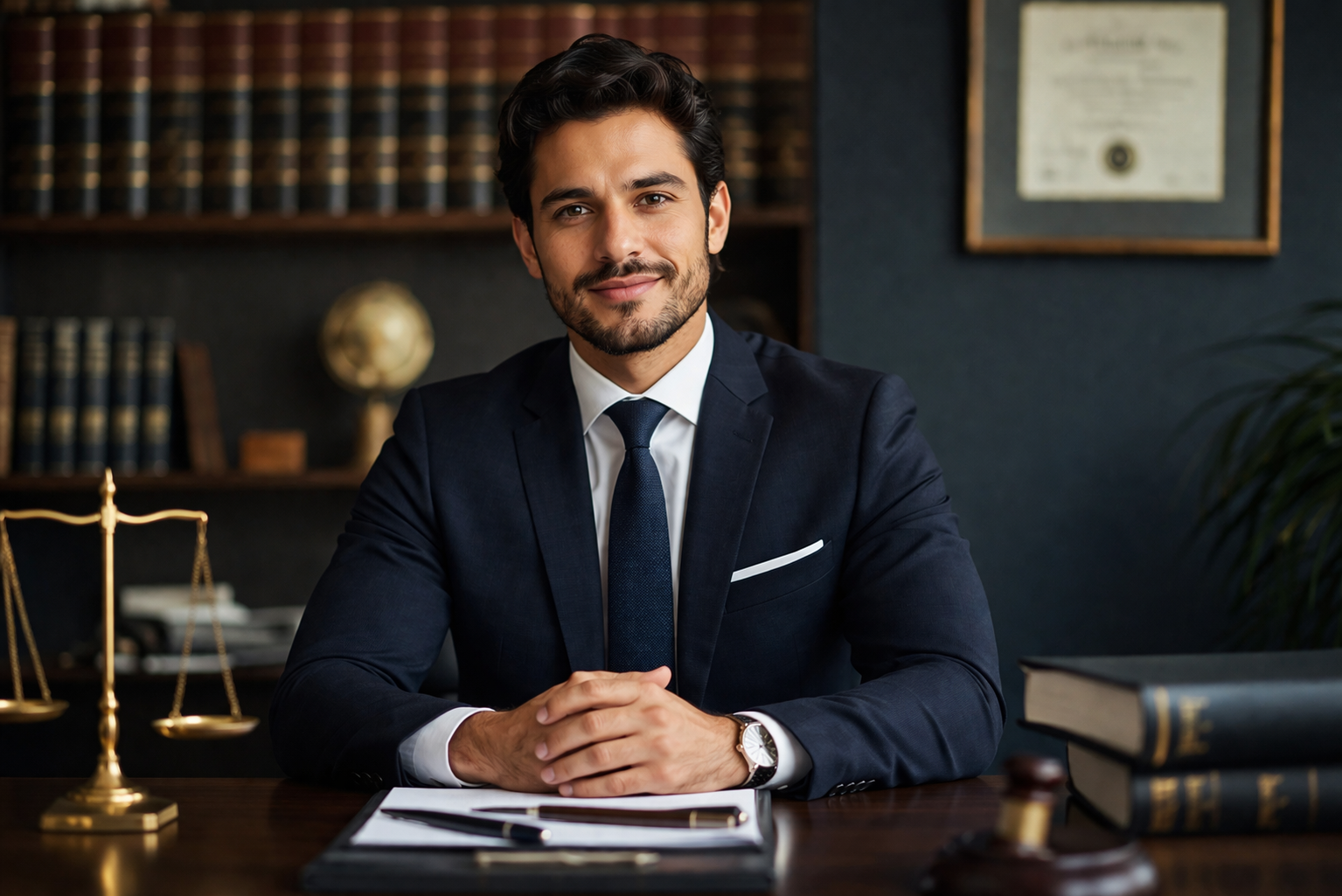 Abogado profesional en despacho